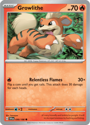 Pokémon TCG Growlithe – SVI 030/198 Common Regular – EN