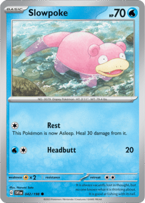 Pokémon TCG Slowpoke – SVI 042/198 Common Regular – EN