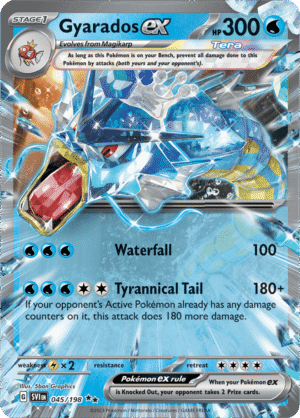 Pokémon TCG Gyarados ex – SVI 045/198 Double Rare Holo – EN
