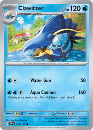 Pokémon TCG Clawitzer – SVI 050/198 Common Regular – EN