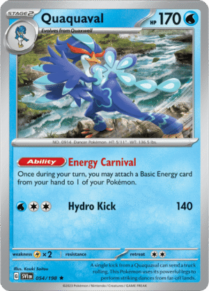 Pokémon TCG Quaquaval – SVI 054/198 Rare Holo – EN