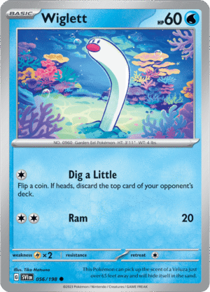 Pokémon TCG Wiglett – SVI 056/198 Common Reverse Holofoil – EN