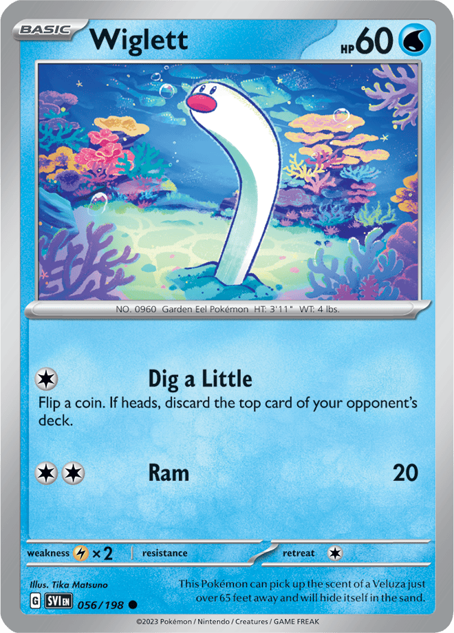 Pokémon TCG Wiglett – SVI 056/198 Common Regular – EN
