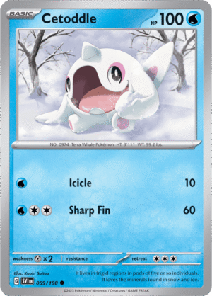Pokémon TCG Cetoddle – SVI 059/198 Common Reverse Holofoil – EN