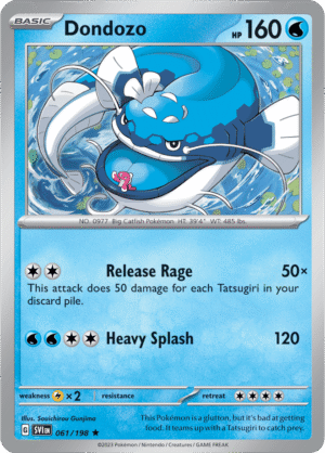 Pokémon TCG Dondozo – SVI 061/198 Rare Holo – EN