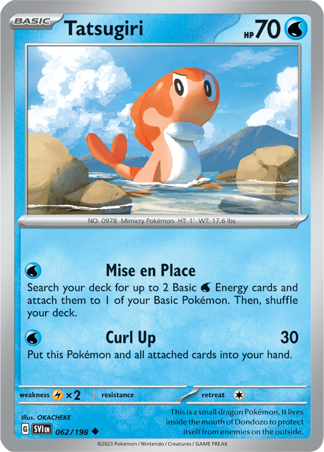 Pokémon TCG Tatsugiri – SVI 062/198 Uncommon Regular – EN
