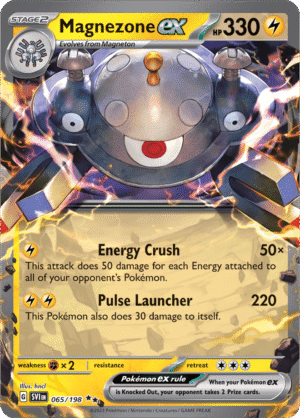 Pokémon TCG Magnezone ex – SVI 065/198 Double Rare Holo – EN