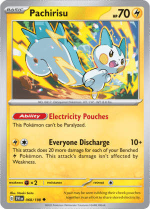 Pokémon TCG Pachirisu – SVI 068/198 Uncommon Reverse Holofoil – EN