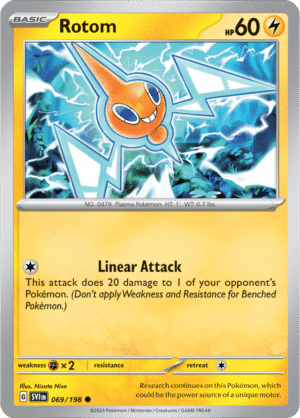 Pokémon TCG Rotom – SVI 069/198 Common Reverse Holofoil – EN