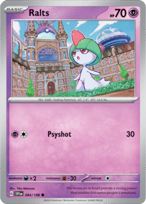 Pokémon TCG Ralts – SVI 084/198 Common Reverse Holofoil – EN