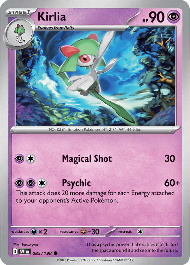 Pokémon TCG Kirlia – SVI 085/198 Common Regular – EN