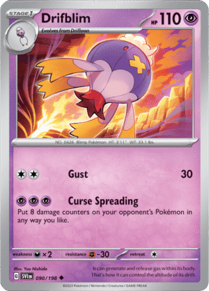 Pokémon TCG Drifblim – SVI 090/198 Uncommon Regular – EN