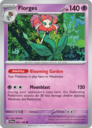 Pokémon TCG Florges – SVI 093/198 Uncommon Regular – EN
