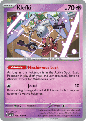 Pokémon TCG Klefki – SVI 096/198 Rare Holo – EN