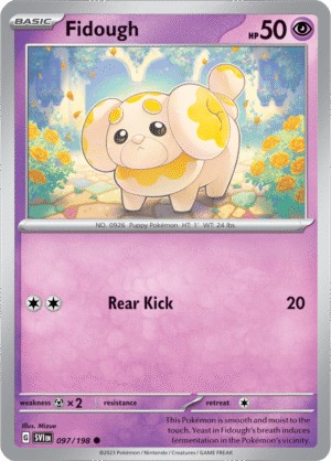 Pokémon TCG Fidough – SVI 097/198 Common Regular – EN