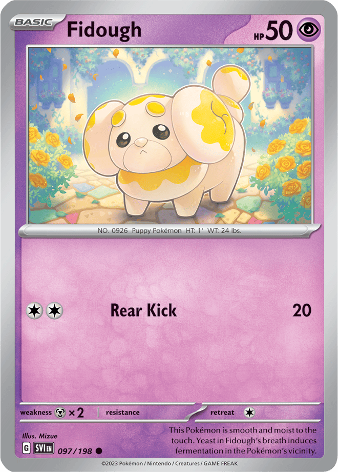 Pokémon TCG Fidough – SVI 097/198 Common Regular – EN