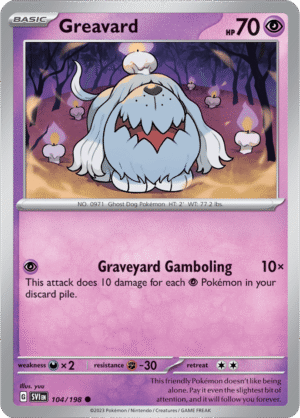 Pokémon TCG Greavard – SVI 104/198 Common Regular – EN