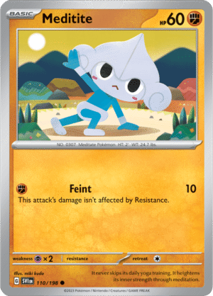 Pokémon TCG Meditite – SVI 110/198 Common Regular – EN