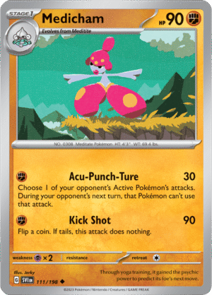 Pokémon TCG Medicham – SVI 111/198 Uncommon Regular – EN