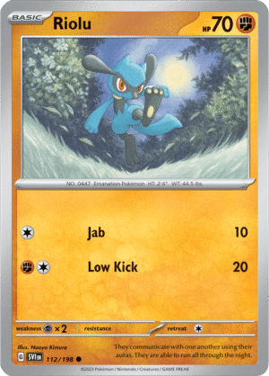 Pokémon TCG Riolu – SVI 112/198 Common Regular – EN