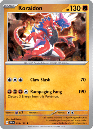 Pokémon TCG Koraidon – SVI 124/198 Rare Holo – EN