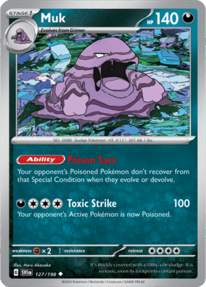 Pokémon TCG Muk – SVI 127/198 Uncommon Regular – EN