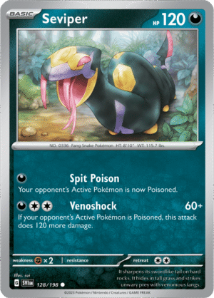 Pokémon TCG Seviper – SVI 128/198 Common Regular – EN
