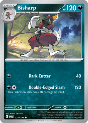 Pokémon TCG Bisharp – SVI 133/198 Common Regular – EN