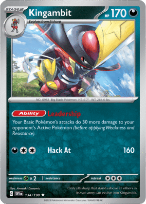 Pokémon TCG Kingambit – SVI 134/198 Rare Holo – EN