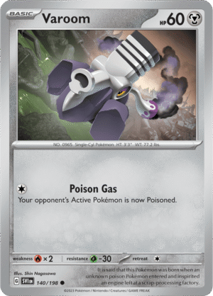 Pokémon TCG Varoom – SVI 140/198 Common Regular – EN
