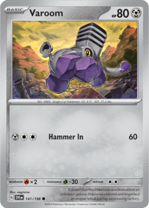 Pokémon TCG Varoom – SVI 141/198 Common Regular – EN