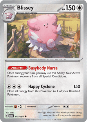 Pokémon TCG Blissey – SVI 145/198 Uncommon Regular – EN