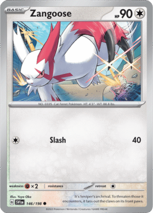 Pokémon TCG Zangoose – SVI 146/198 Common Regular – EN