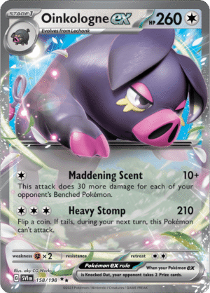 Pokémon TCG Oinkologne ex – SVI 158/198 Double Rare Holo – EN