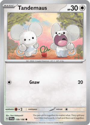Pokémon TCG Tandemaus – SVI 159/198 Common Reverse Holofoil – EN