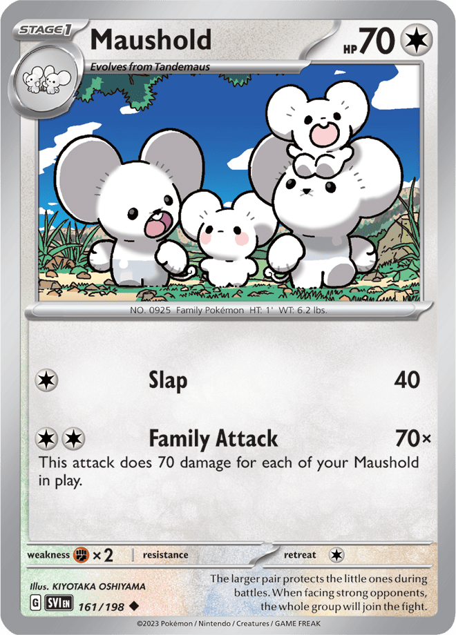 Pokémon TCG Maushold – SVI 161/198 Uncommon Regular – EN