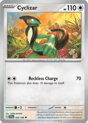 Pokémon TCG Cyclizar – SVI 163/198 Uncommon Reverse Holofoil – EN