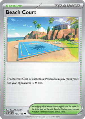 Pokémon TCG Beach Court – SVI 167/198 Uncommon Reverse Holofoil – EN