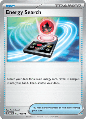 Pokémon TCG Energy Search – SVI 172/198 Common Reverse Holofoil – EN