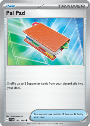 Pokémon TCG Pal Pad – SVI 182/198 Common Reverse Holofoil – EN