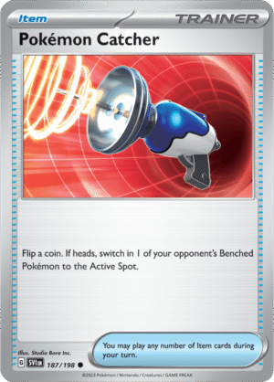 Pokémon TCG Pokémon Catcher – SVI 187/198 Common Reverse Holofoil – EN