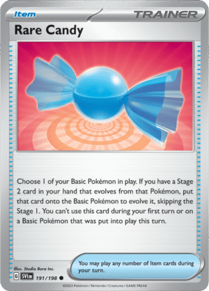 Pokémon TCG Rare Candy – SVI 191/198 Common Reverse Holofoil – EN