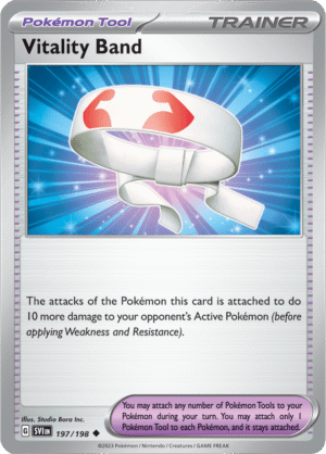 Pokémon TCG Vitality Band – SVI 197/198 Uncommon Reverse Holofoil – EN