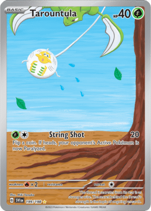 Pokémon TCG Tarountula – SVI 199/198 Illustration Rare Holo – EN