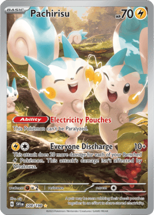 Pokémon TCG Pachirisu – SVI 208/198 Illustration Rare Holo – EN