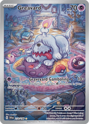 Pokémon TCG Greavard – SVI 214/198 Illustration Rare Holo – EN