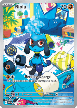 Pokémon TCG Riolu – SVI 215/198 Illustration Rare Holo – EN