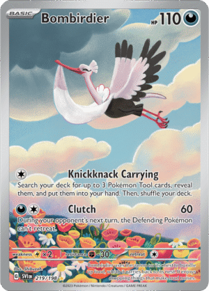 Pokémon TCG Bombirdier – SVI 219/198 Illustration Rare Holo – EN