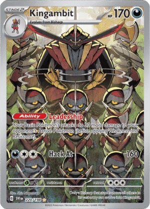Pokémon TCG Kingambit – SVI 220/198 Illustration Rare Holo – EN
