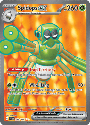 Pokémon TCG Spidops ex – SVI 223/198 Ultra Rare Holo – EN